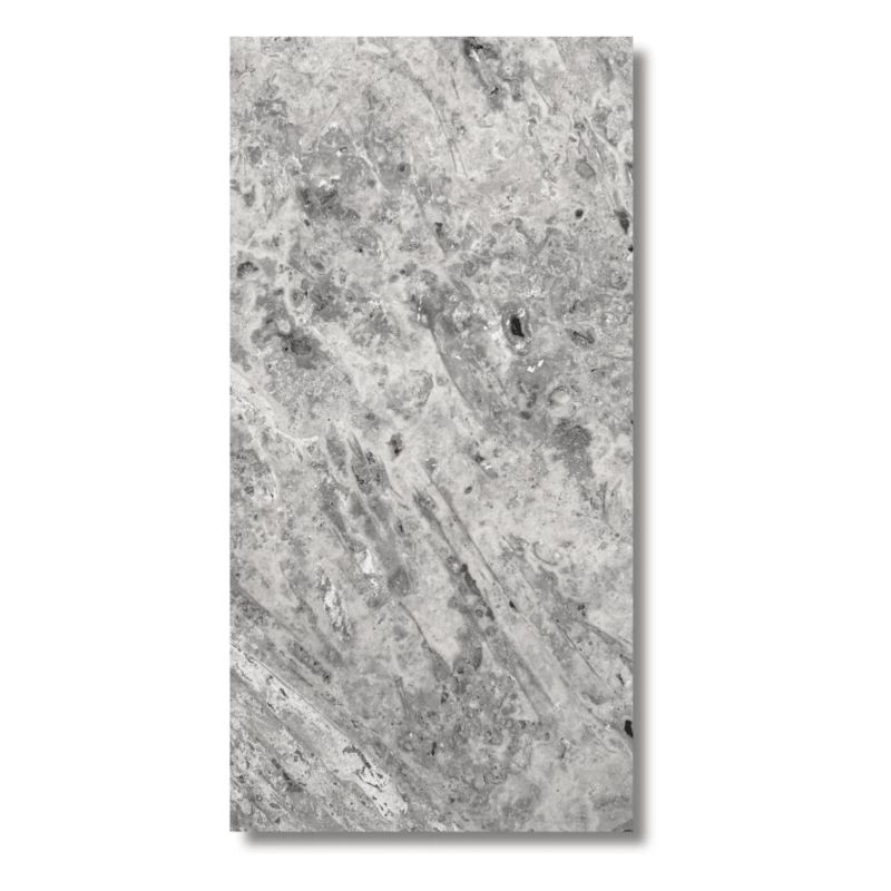 Trawertyn Tiles Silver Latte Greige Bębnowany 40,6x61x3 cm 1 m2