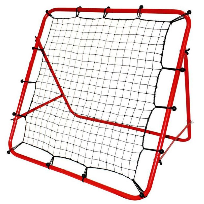 Trenażer Zolta Piłkarski Rebounder Stalowy 100X100 Cm Siatka Treningowa 1 Szt.