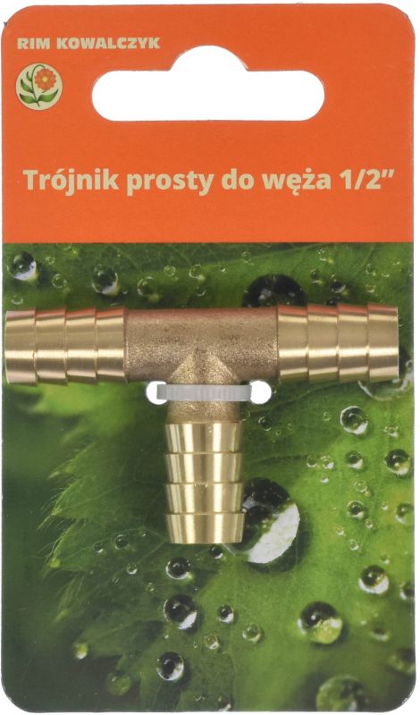 Trójnik prosty do węża 1/2" - 13 mm