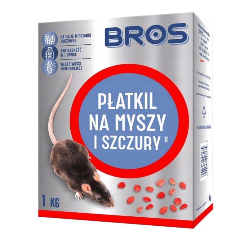 Trutka Bros Wysuszająca Na Myszy I Szczury Płatki 1 kg 1szt.