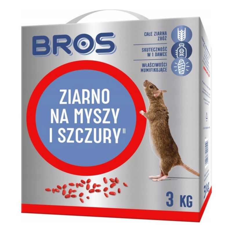 Trutka Ziarno Bros Na Myszy I Szczury 3 kg 1szt.