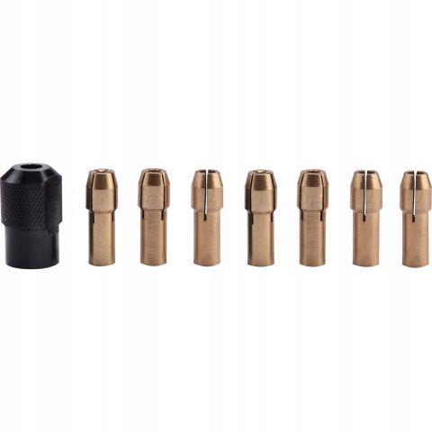 Tuleje zaciskowe Extol do miniszlifierki 1 mm do  3,2 mm główka m8 0,75 1 szt