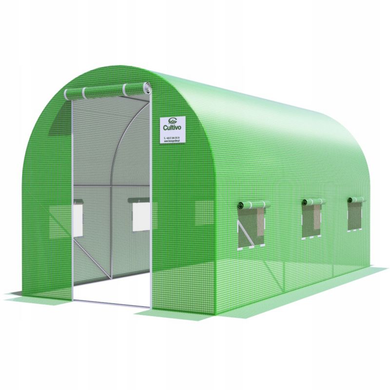 Tunel Ogrodowy Cultivo Foliowy Szklarnia 2x4x2 -8m2 Zielony Na Warzywa Dodatki 1 szt