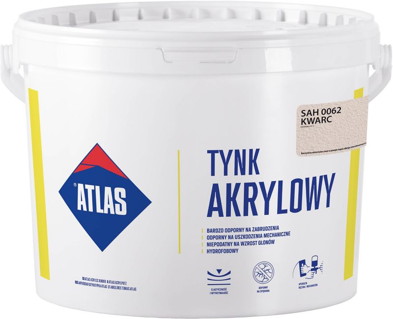 Tynk akrylowy Atlas SAH 0062 kwarc 25 kg