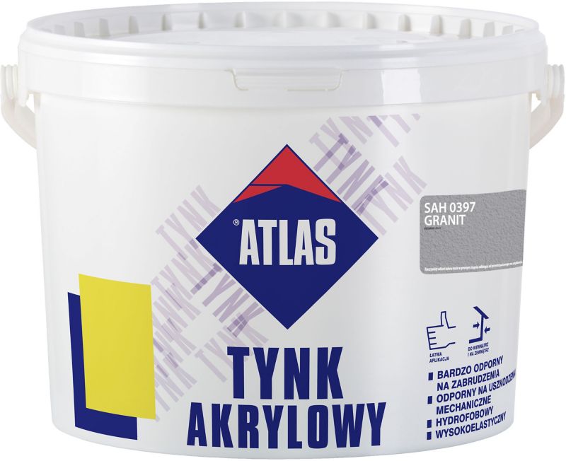 Tynk akrylowy Atlas SAH 0397 granit 25 kg