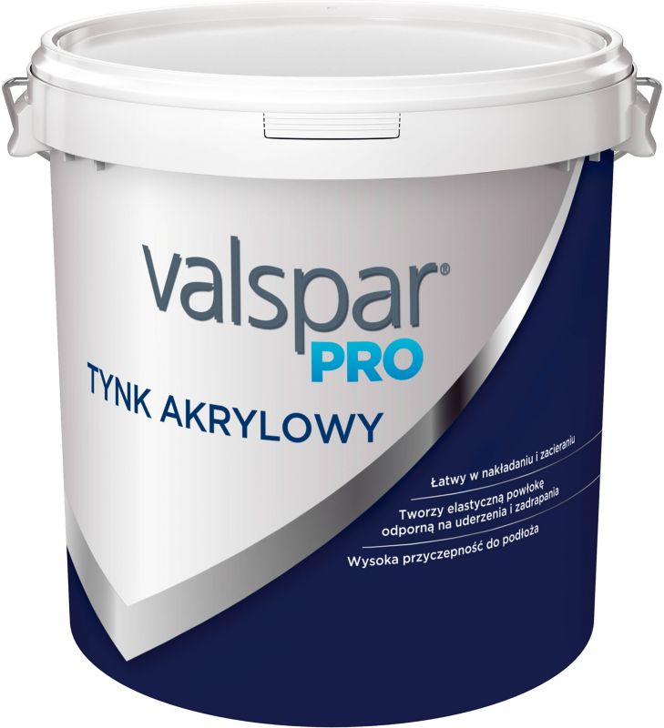 Tynk akrylowy Valspar Pro baza 4 25 kg Majsterkowanie w Castoramie