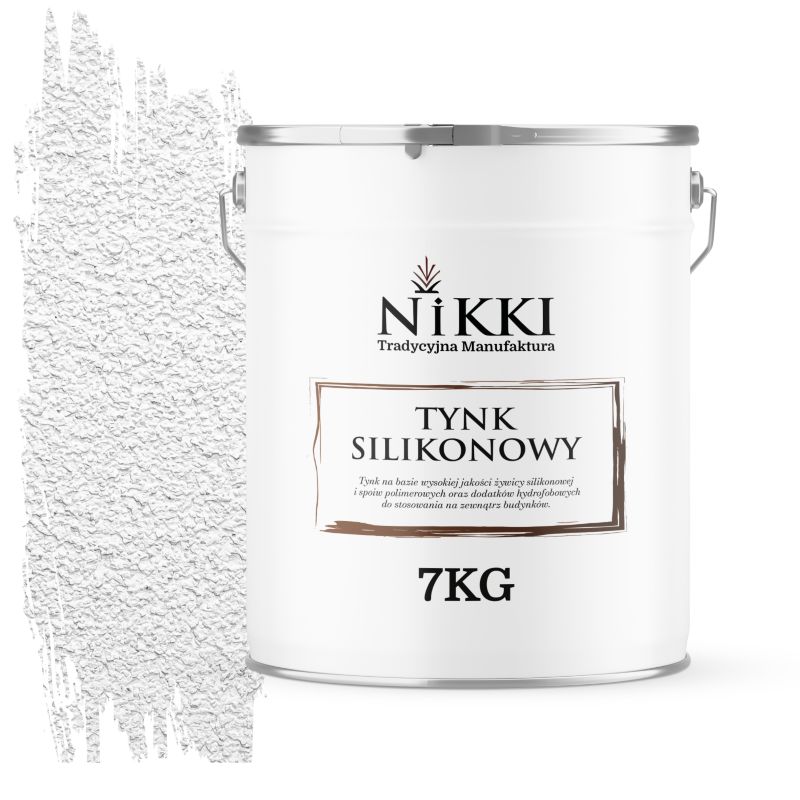 Tynk Silikonowy NIKKI do Elewacji i Fasad Baranek Biały Ciepły F101 3mm 7KG