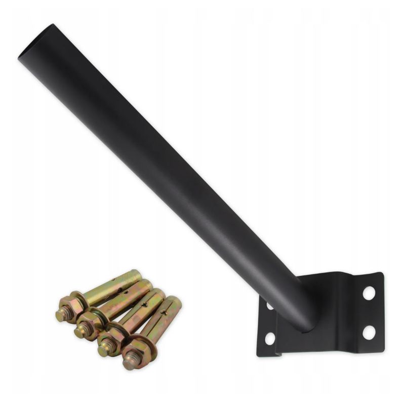 Uchwyt do lampy ulicznej MasterLED 48mm 50cm czarny stalowy wysięgnik słup 1 szt.