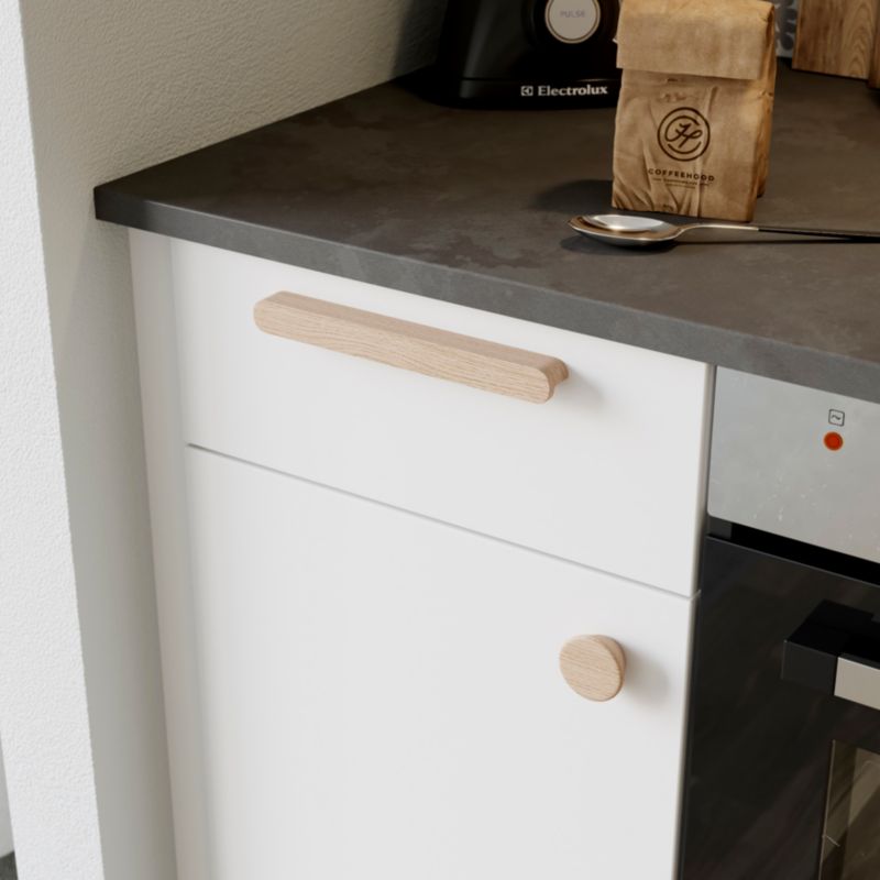 Uchwyt do mebli kuchennych GoodHome drewno naturalne 220 mm