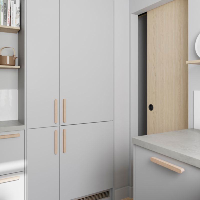 Uchwyt do mebli kuchennych GoodHome drewno naturalne 220 mm