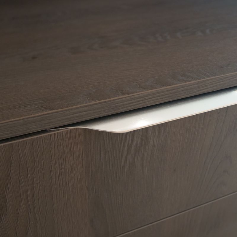 Uchwyt do szafki pod umywalkę GoodHome Imandra 60 cm szary / aluminium 2 szt.