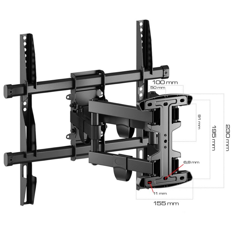 Uchwyt do TV King Mount KG-1001 regulowany 30-70 cali 40kg 1 szt.