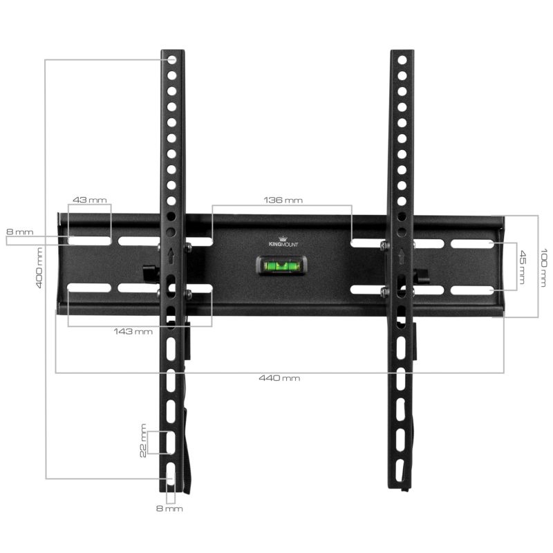 Uchwyt do TV King Mount KG-1004 uchylny 23-65 cali 45kg 1 szt.