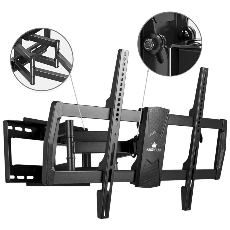 Uchwyt do TV King Mount KG-1022 regulowany 32-80 cali 45,5kg 1 szt.