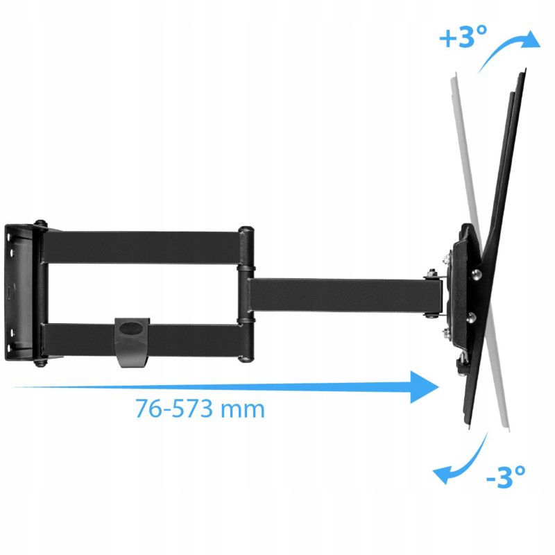 Uchwyt do TV King Mount KG-1038 regulowany 23-55 cali 35kg 1 szt.