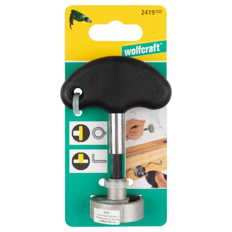 Uchwyt do wkręcania haków Wolfcraft 2419000