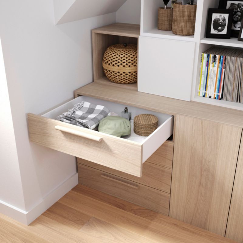 Uchwyt drewniany GoodHome Atomia 29,3 cm dąb 2 szt.