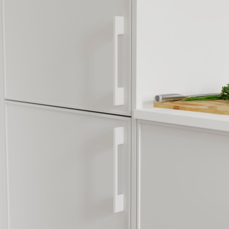 Uchwyt krawędziowy GoodHome Cacao 220 mm biały 2 szt.