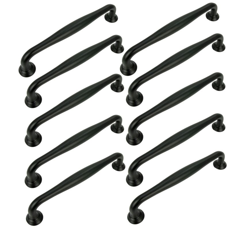 Uchwyt meblowy B&B czarny 128 mm 10 szt