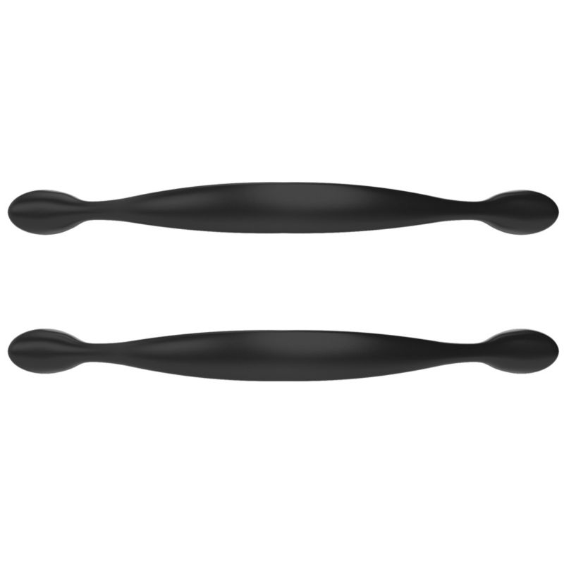 Uchwyt meblowy GoodHome Chervil 158 mm czarny