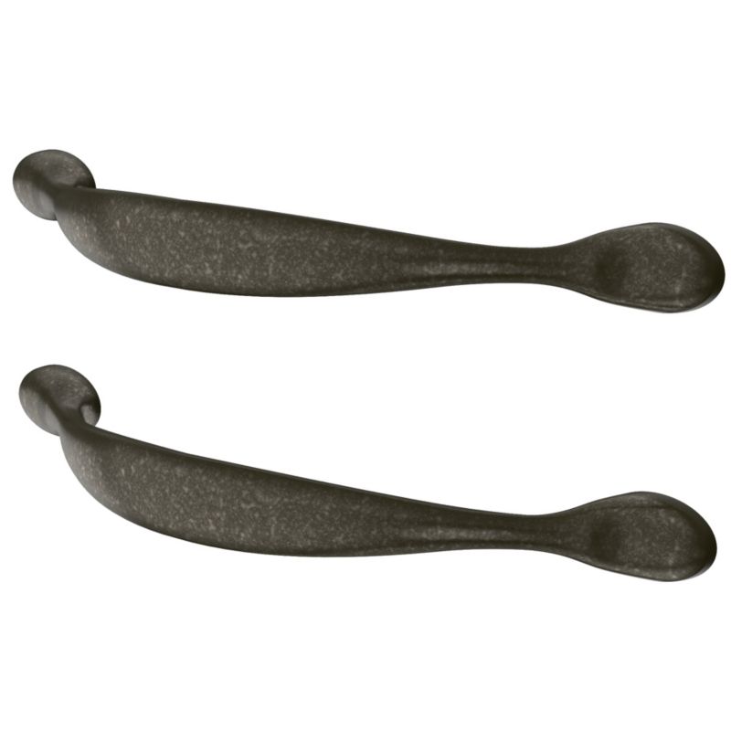 Uchwyt meblowy GoodHome Chervil łuk 158 mm cyna