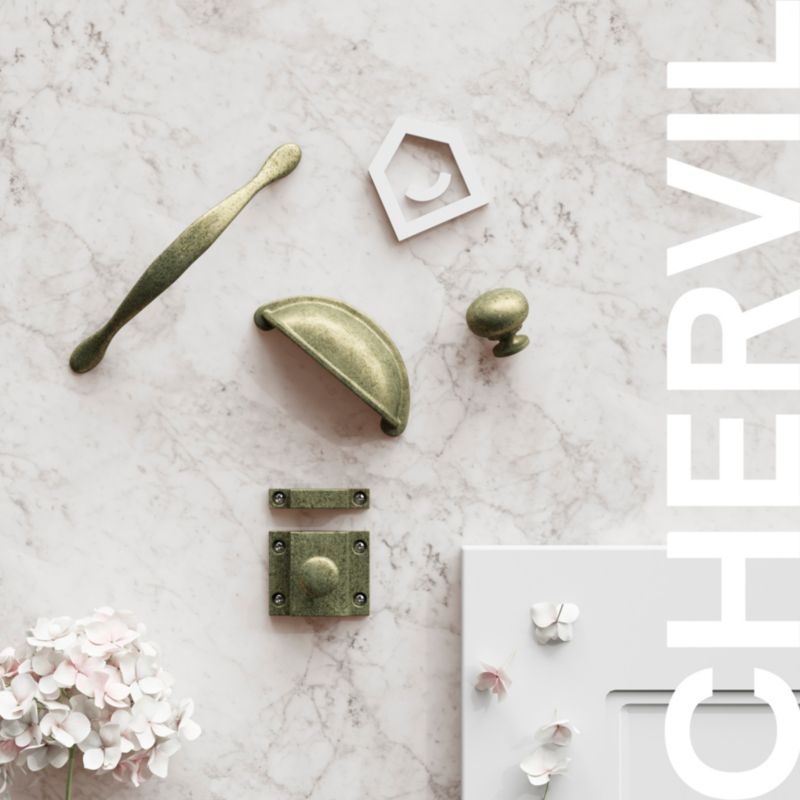 Uchwyt meblowy GoodHome Chervil łuk 158 mm miedź