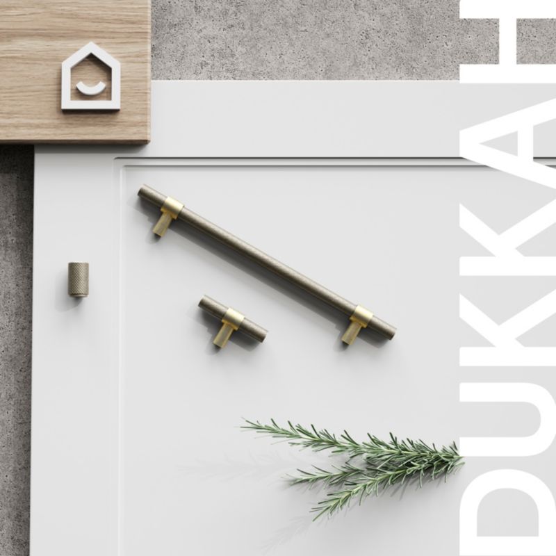 Uchwyt meblowy GoodHome Dukkah gałka 18 mm mosiądz antyczny