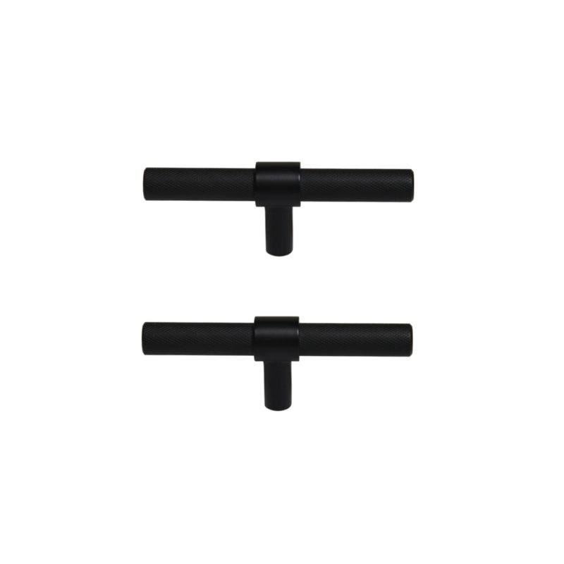 Uchwyt meblowy GoodHome Dukkah T 95 mm czarny