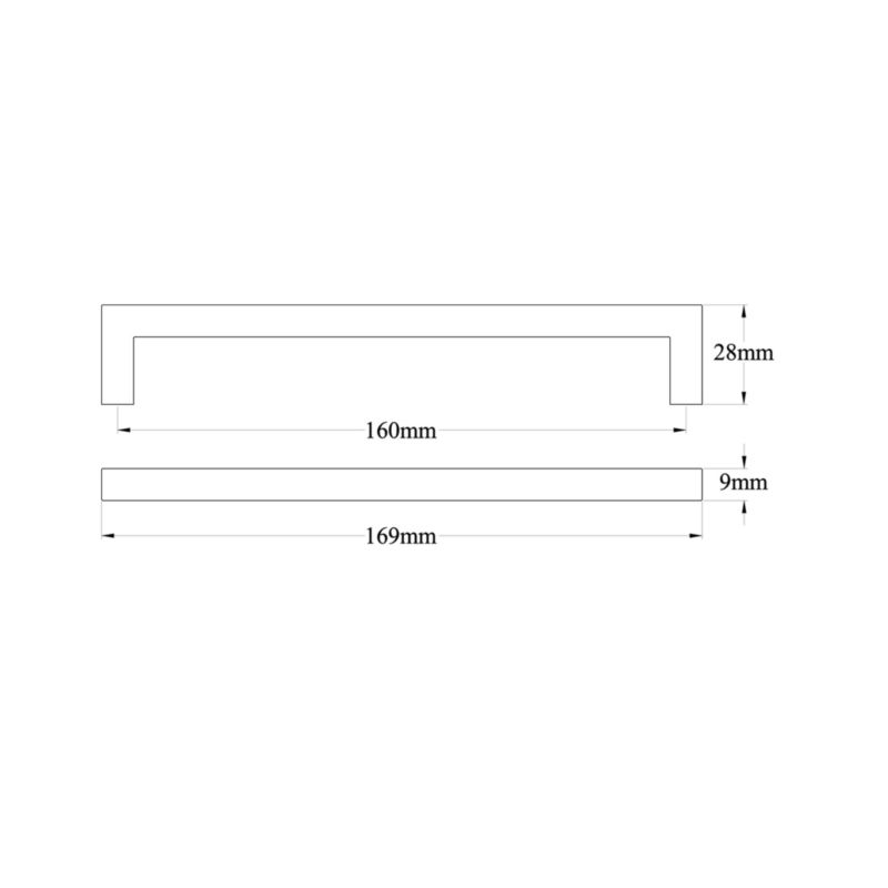 Uchwyt meblowy GoodHome Golpar D 169 mm stal