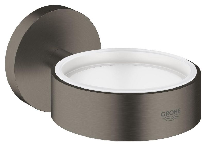 Uchwyt na mydelniczkę /dozownik do mydła GROHE Essentials brushed hard graphite 1 szt.
