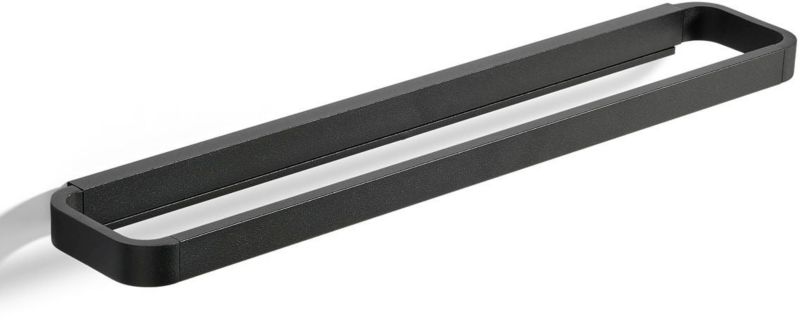 Uchwyt na ręcznik Zone Denmark Rim drążek 44 cm aluminium malowane proszkowo czarny 1 szt.