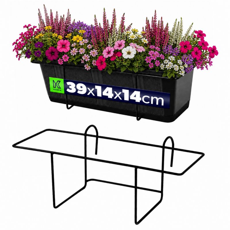 Uchwyt Na Skrzynię Balkonową KADAX Wieszak Doniczki 40cm 1szt.