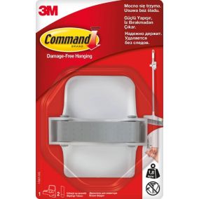 Uchwyt na szczotki samoprzylepny Command 1,8 kg biały
