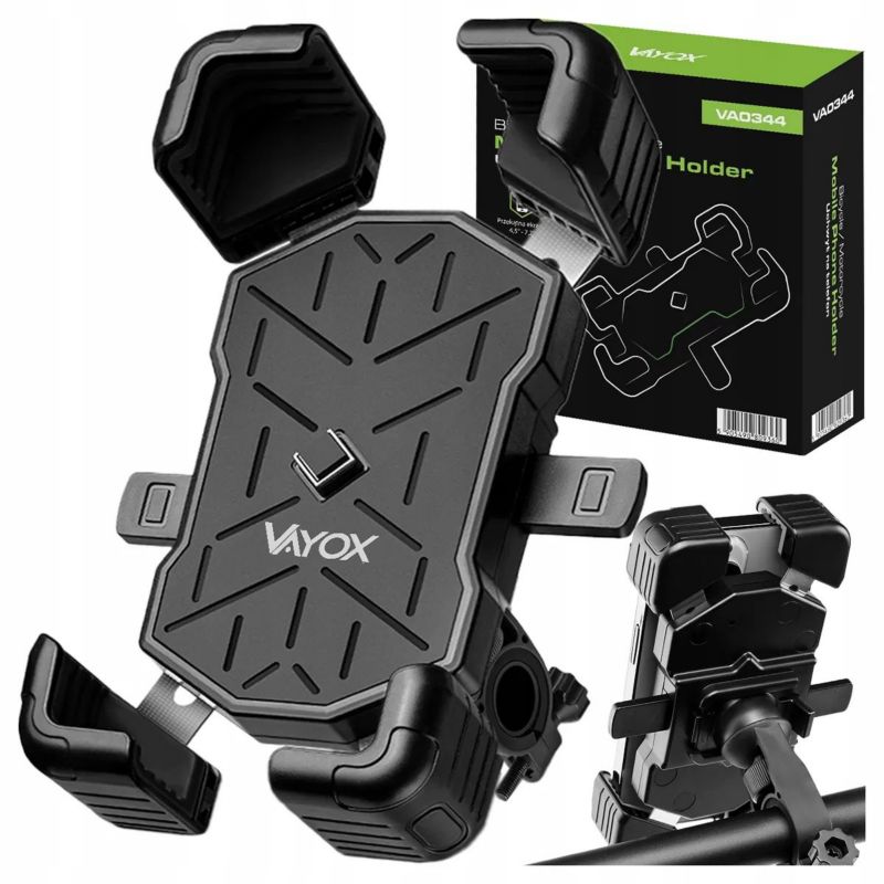 Uchwyt na telefon rowerowy/motocyklowy Vayox VA0344 czarny 1szt.