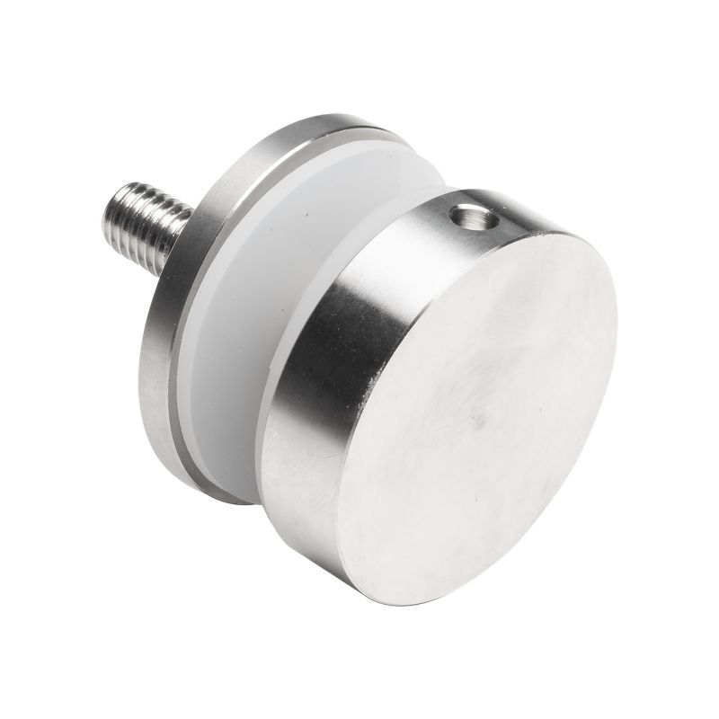 Uchwyt punktowy rotula do szkła PINOX fi 40mm dystans 4mm śruba M8x100 powierzchnia płaska stal nierdzewna AISI 304 satyna 1 szt