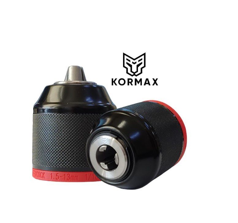 Uchwyt wiertarski samozaciskowy Kormax 1,5-13mm 1/2"-20UNF metalowy (J1613BKN) - 1szt.