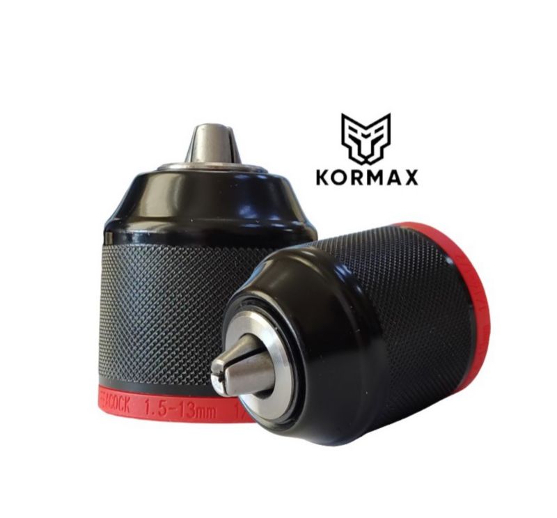 Uchwyt wiertarski samozaciskowy Kormax 1,5-13mm 1/2"-20UNF metalowy (J1613BKN) - 1szt.