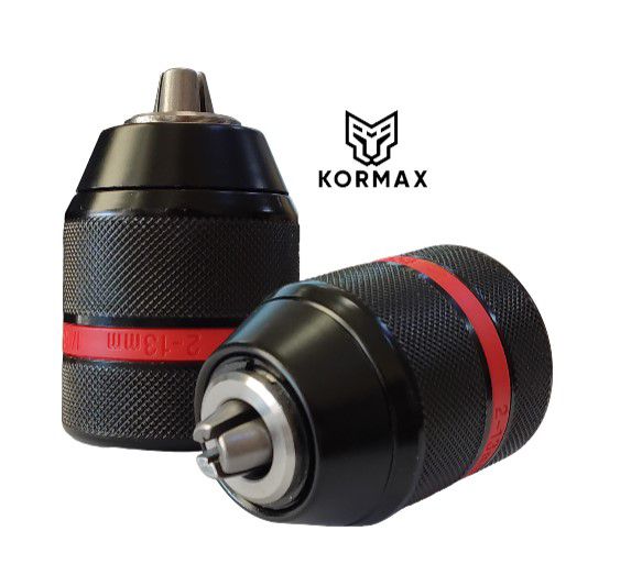 Uchwyt wiertarski  samozaciskowy Kormax 2-13mm 1/2"-20UNF metalowy (J1513BK) - 1szt.