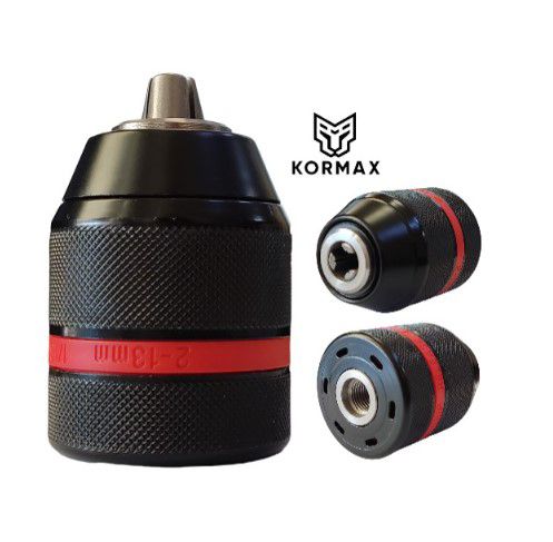 Uchwyt wiertarski  samozaciskowy Kormax 2-13mm 1/2"-20UNF metalowy (J1513BK) - 1szt.
