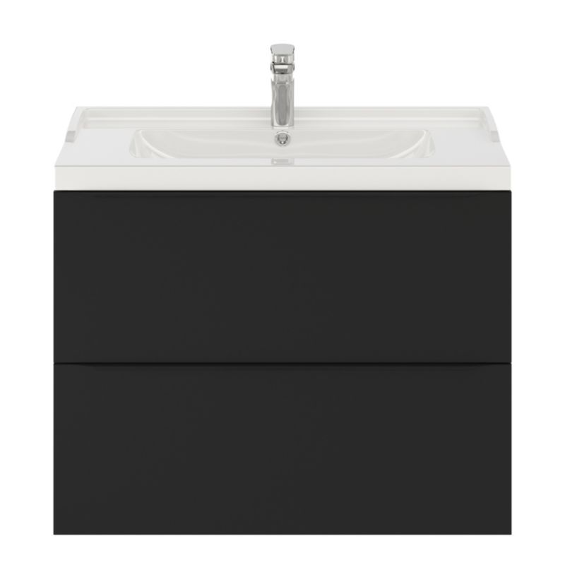 Umywalka ceramiczna GoodHome Lana 81,4 cm z syfonem