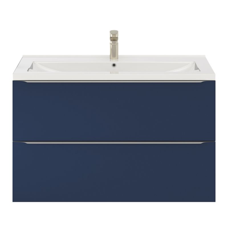 Umywalka ceramiczna GoodHome Nira 100 x 45,5 x 12,4 cm z syfonem