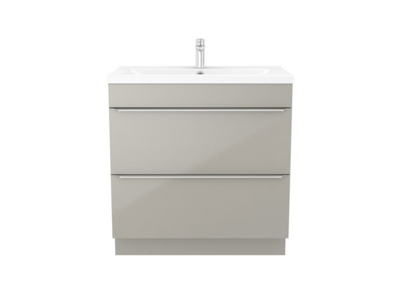 Umywalka ceramiczna GoodHome Nira 81 x 45,5 x 12,4 cm z syfonem