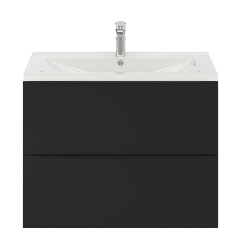 Umywalka ceramiczna GoodHome Nira 81 x 45,5 x 12,4 cm z syfonem