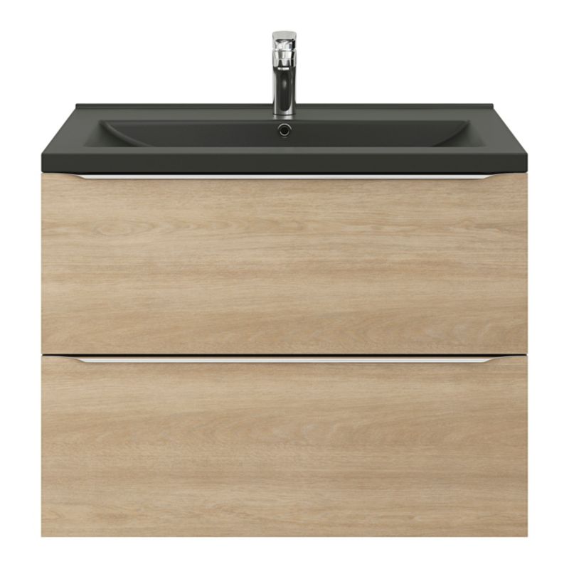 Umywalka ceramiczna GoodHome Nira 81 x 46 x 12,4 cm czarna