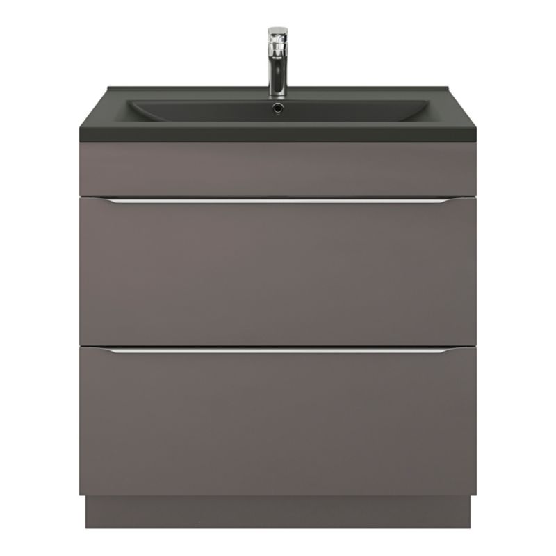Umywalka ceramiczna GoodHome Nira 81 x 46 x 12,4 cm czarna