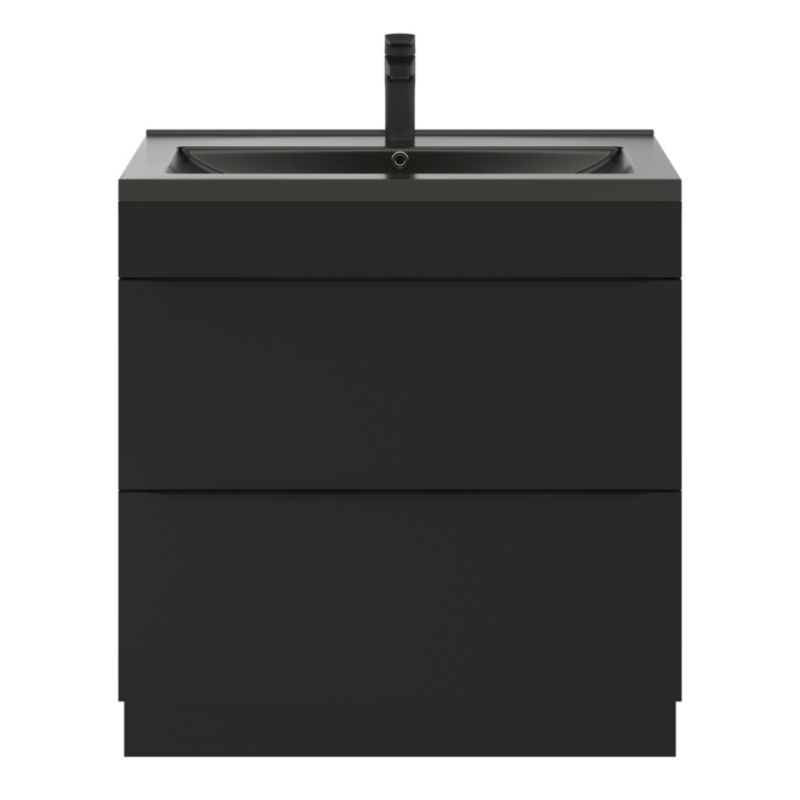 Umywalka ceramiczna GoodHome Nira 81 x 46 x 12,4 cm czarna