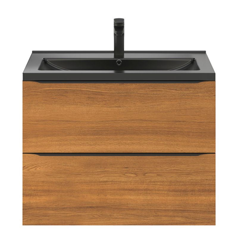 Umywalka ceramiczna GoodHome Nira 81 x 46 x 12,4 cm czarna