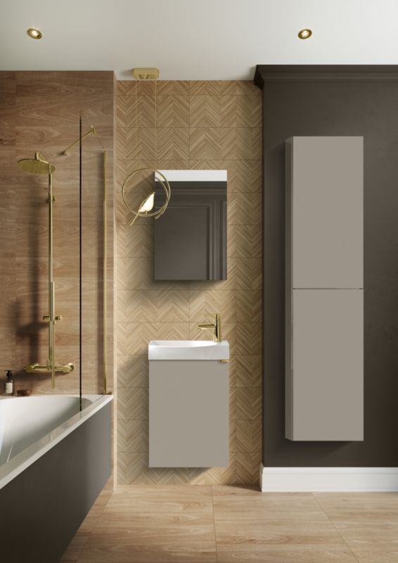 Umywalka ceramiczna meblowa Roca Micro 45 cm biała