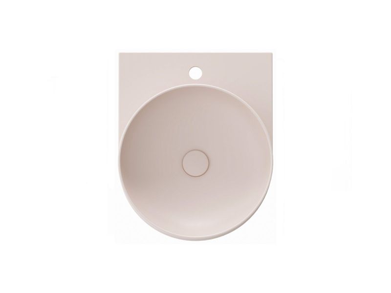 Umywalka ceramiczna Ravak cienkościenna Yard 400 z otworem Alabaster Pink 1szt