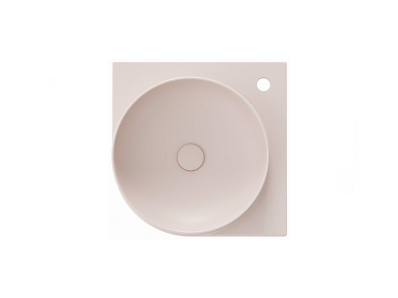 Umywalka ceramiczna Ravak cienkościenna Yard 450 C z otworem Alabaster Pink 1szt